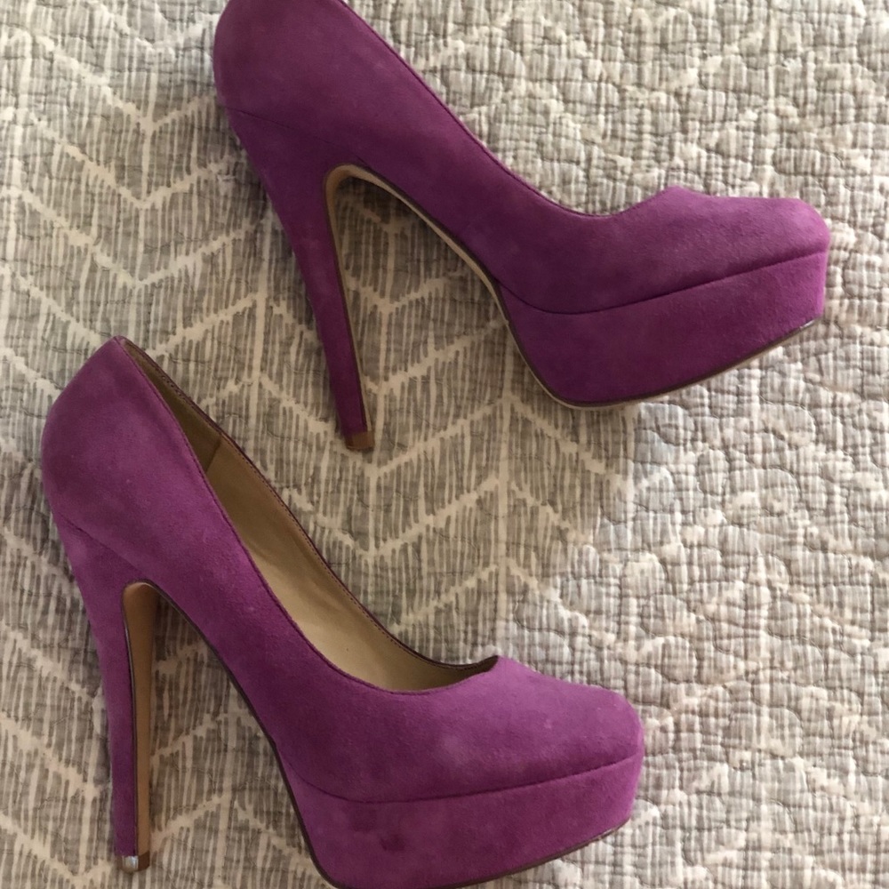 ALDO purple stiletto pumps Sz 8
